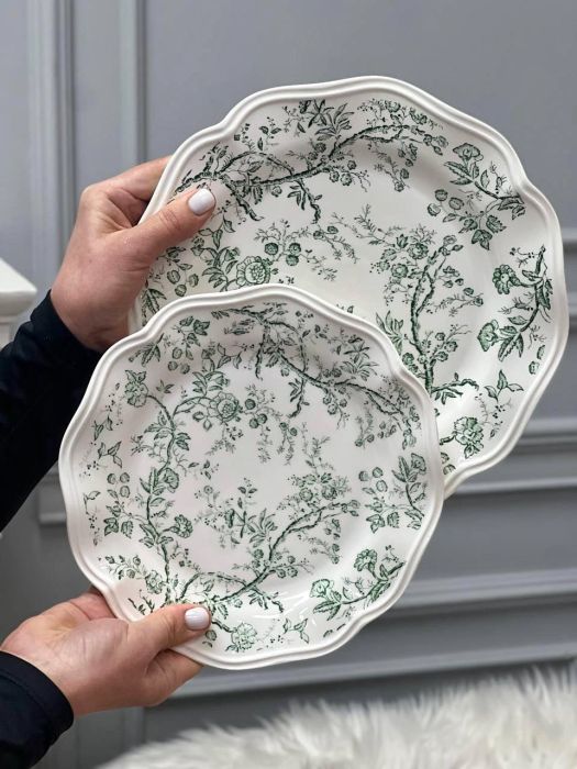 Тарілка Квітковий сад Green 26 см