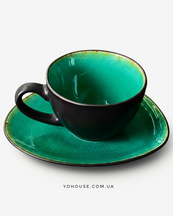 Чашка з блюдцем Greenery 250 мл