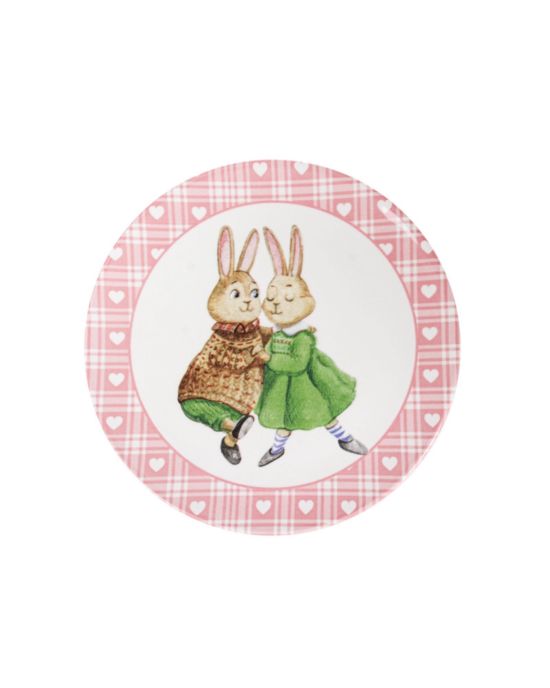 Тарілка Bunny  21 см (рожева)