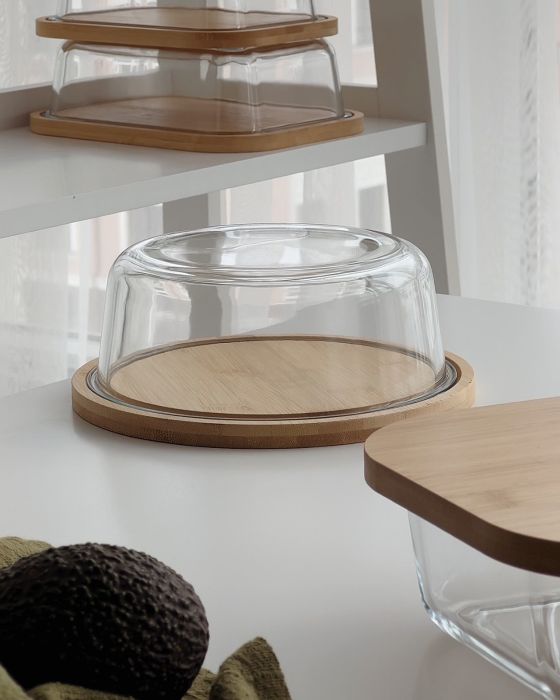 Ємність для зберігання Bamboo (кругла, 19,4 см)