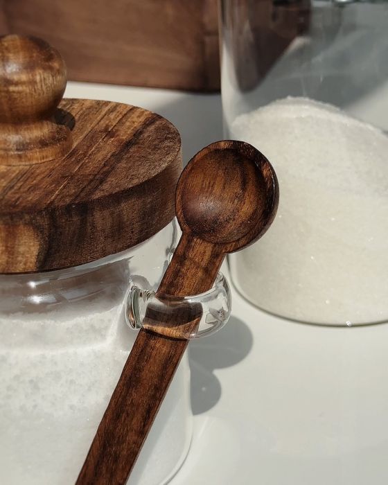  Ємність Wood з ложкою 470 мл