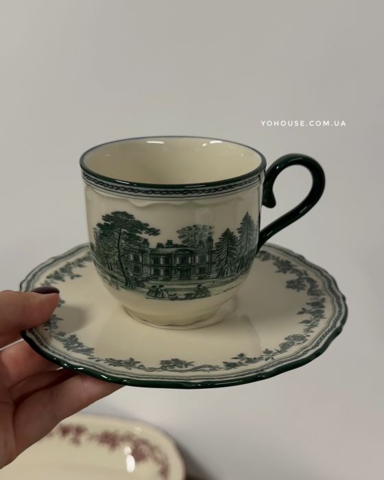 Чашка з блюдцем Castle Green 210 мл