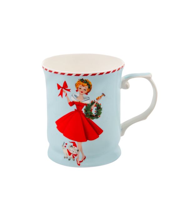 Кружка Miss Christmas 400 мл (балкитна) 