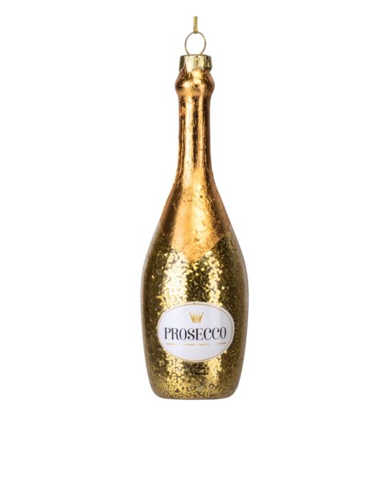 Прикраса пляшка Шампанського (Prosecco) 14 см