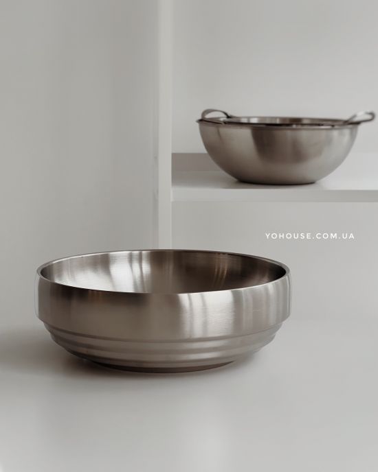 Салатник Silver об'ємний 21 см