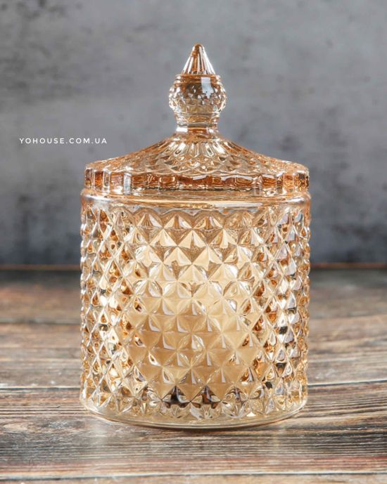 Цукерниця Diamond Amber 580 мл
